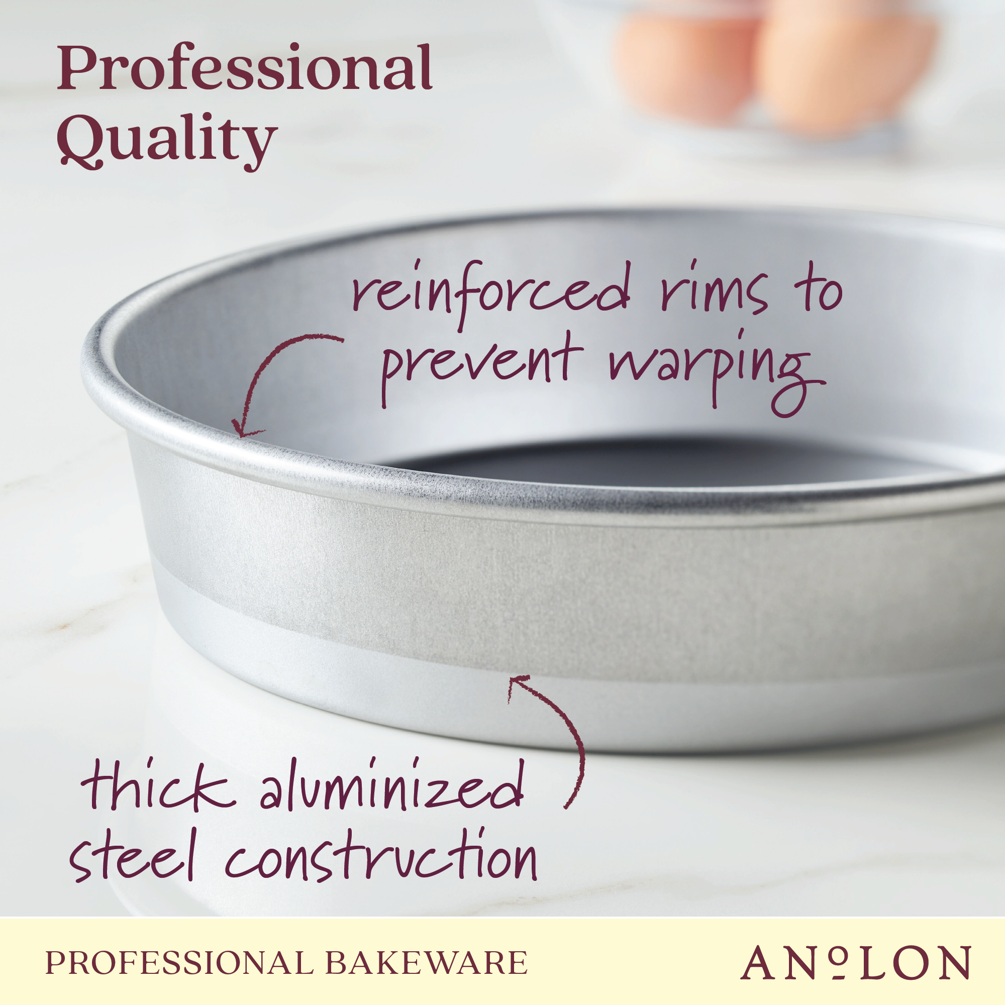 Invicta 8 inch / 203mm ROUND CAKE TIN baking pan - from only £9.73